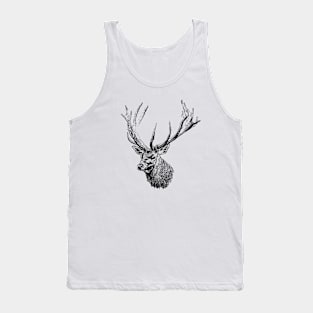 Red deer portrait Tank Top